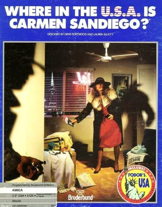 Where In The USA Is Carmen Sandiego_Disk1 (USA) Amiga 500 GAME ROM ISO