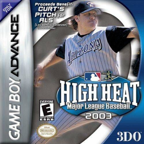 High Heat Major League Baseball 2003 (USA) Gameboy Advance GAME ROM ISO