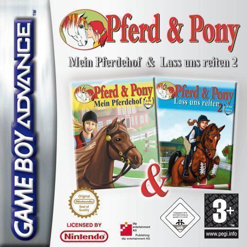2 In 1 - Pferd And Pony (Mein Pferdehof) & Lass Uns Reiten 2 (sUppLeX) (Germany) Game Cover