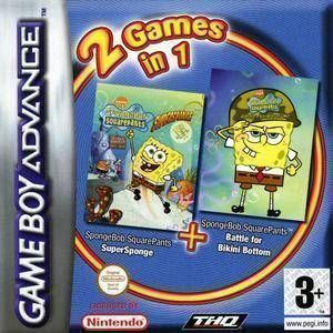 2 In 1 - SpongeBob Squarepants - Supersponge & Battle For Bikini Bottom (Sir VG) (Europe) Game Cover
