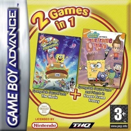 2 In 1 - The SpongeBob SquarePants Movie & Freeze Frame Frenzy (Sir VG) (Europe) Game Cover