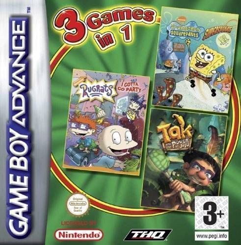 3 In 1 – Rugrats, SpongeBob, Tak (Europe) Gameboy Advance ROM ISO