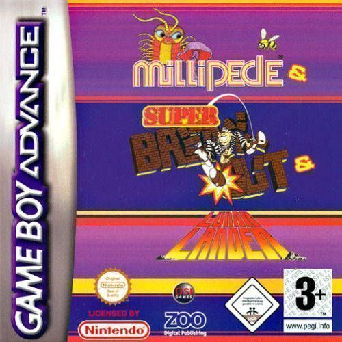 3 In 1 – Super Breakout, Lunar Lander And Millipede (sUppLeX) (Europe) Gameboy Advance GAME ROM ISO