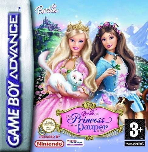 Barbie As The Princess And The Pauper (Europe) Gameboy Advance GAME ROM ISO