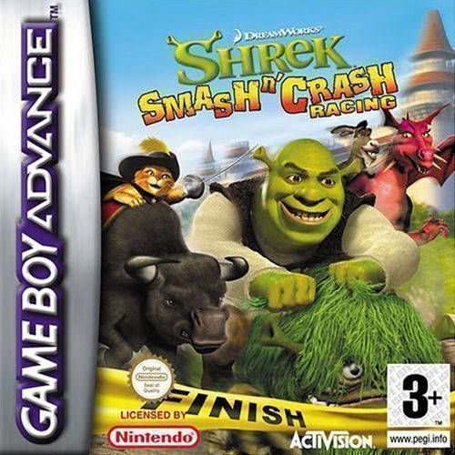 Shrek Smash N’ Crash Racing (sUppLeX) (Europe) Gameboy Advance GAME ROM ISO