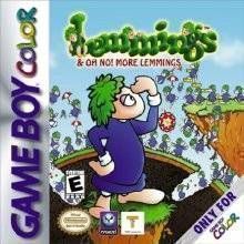 Lemmings & Oh No! More Lemmings (USA) Gameboy Color GAME ROM ISO