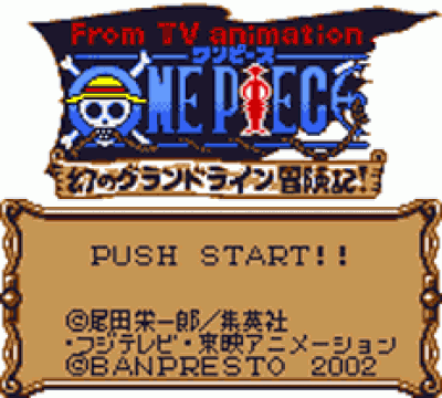From TV Animation One Piece – Yume No Luffy Kaizokudan Tanjou! (Japan) Gameboy Color GAME ROM ISO