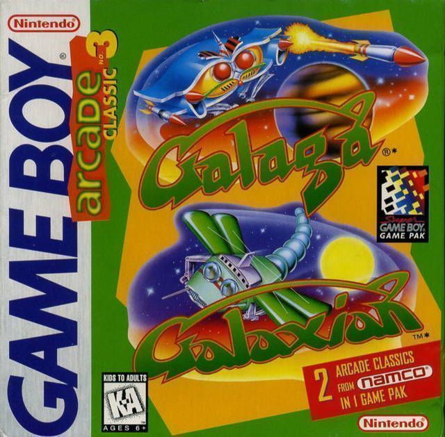 Galaga & Galaxian (Europe) Gameboy GAME ROM ISO