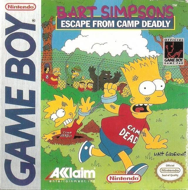 Simpsons, The – Escape From Camp Deadly (USA) Gameboy GAME ROM ISO