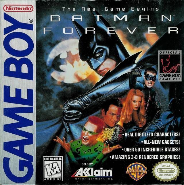 Batman Forever (USA) Gameboy GAME ROM ISO