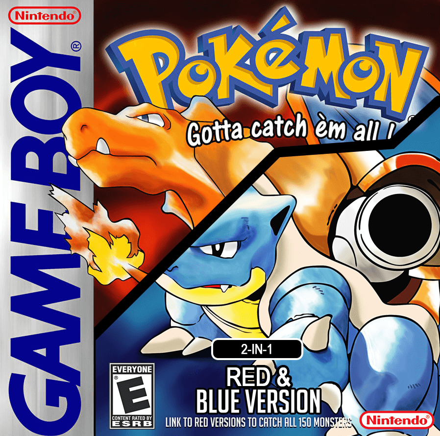 Pokemon Red-Blue 2-in-1 - Gameboy(GB) ROM Download