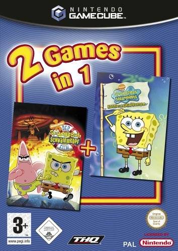 2 Games In 1 Nickelodeon SpongeBob Schwammkopf Der Film Nickelodeon SpongeBob Schwammkopf Schlacht Um Bikini Bottom  – Disc #1 (Germany) GameCube GAME ROM ISO