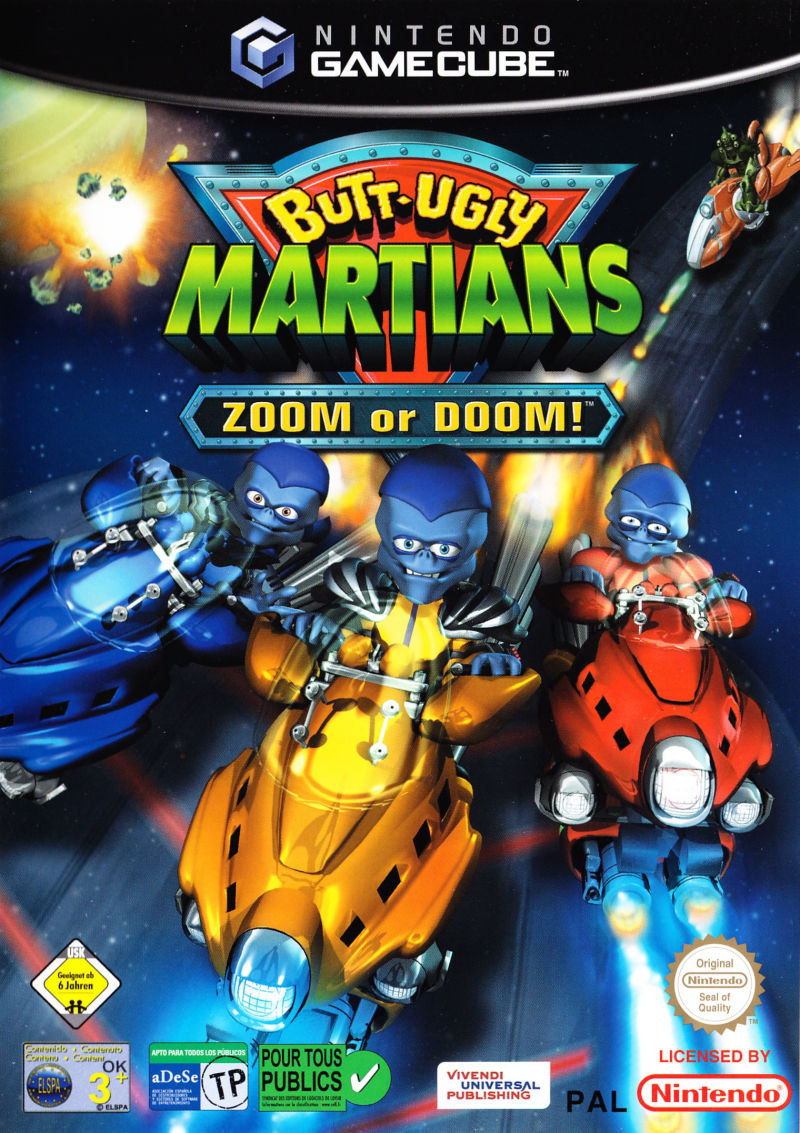 Butt Ugly Martians Zoom Or Doom (Europe) GameCube GAME ROM ISO