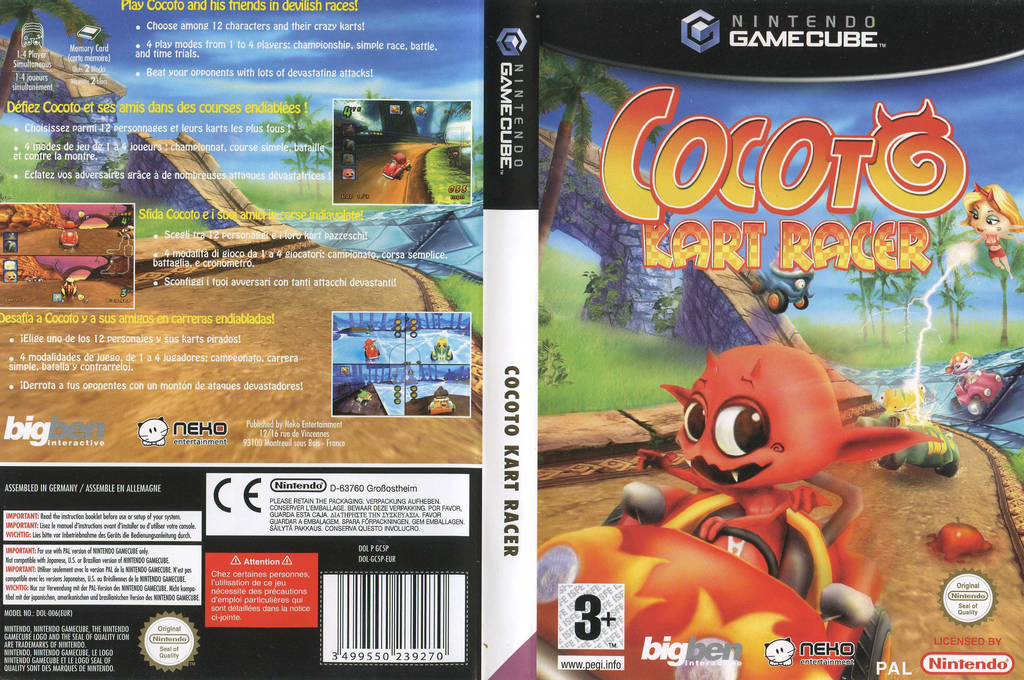 Cocoto Kart Racer (Europe) GameCube GAME ROM ISO