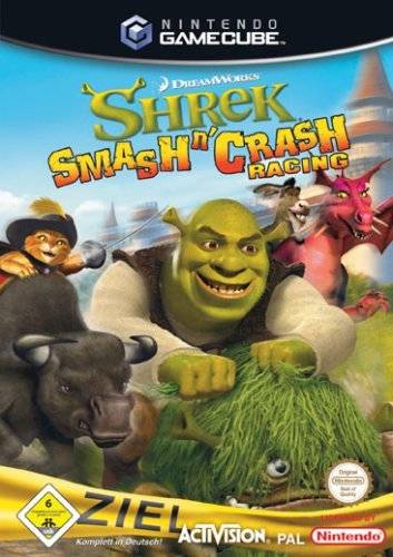 DreamWorks Shrek Smash N Crash Racing (Europe) GameCube GAME ROM ISO