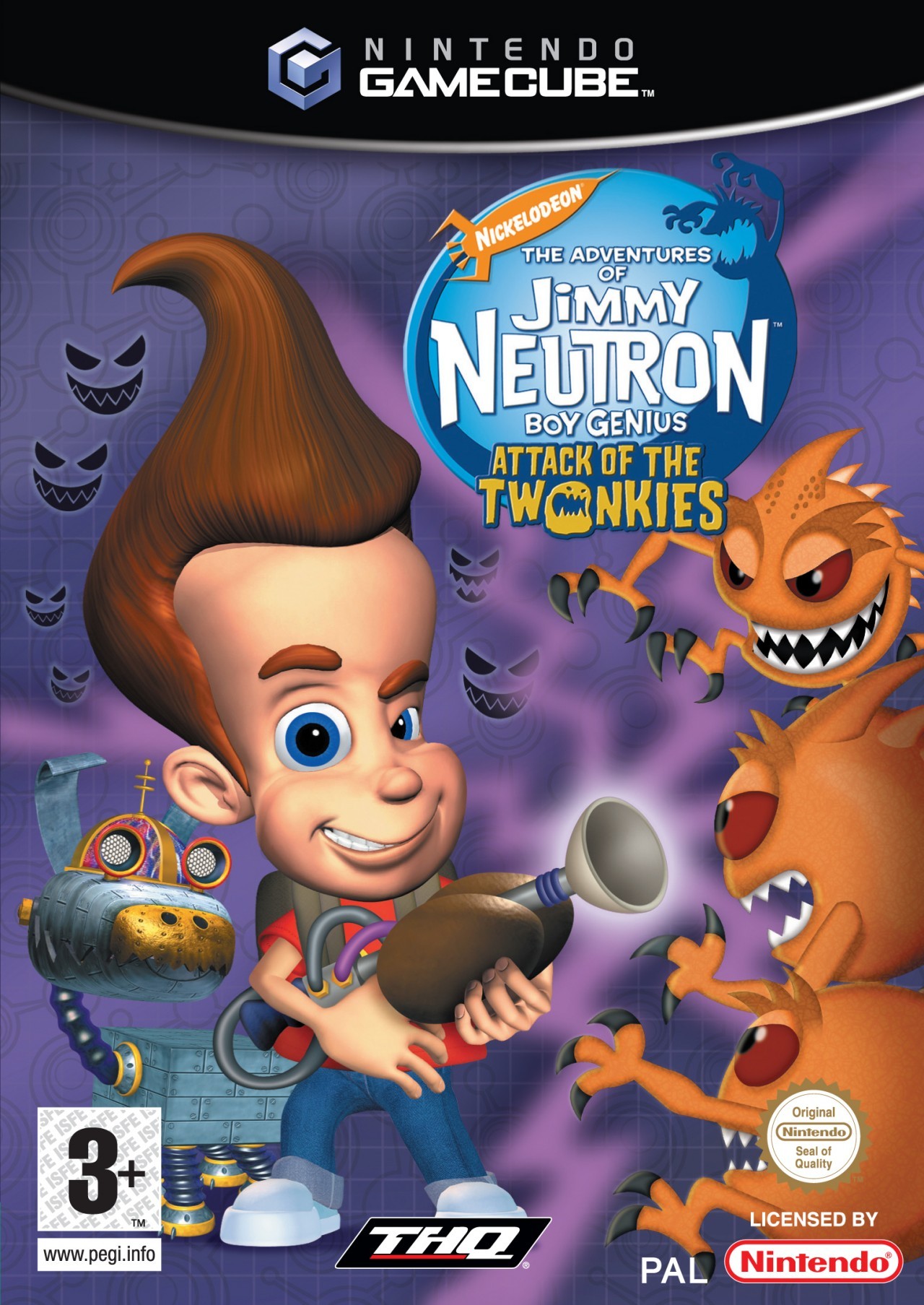 Nickelodeon Jimmy Neutron Boy Genius Attack Of The Twonkies (Europe) GameCube GAME ROM ISO