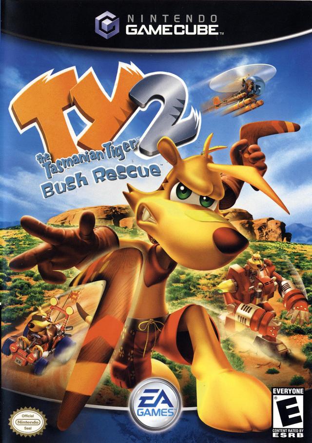 TY The Tasmanian Tiger 2 Bush Rescue (USA) GameCube GAME ROM ISO