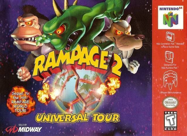 Rampage 2 – Universal Tour (USA) Nintendo 64 GAME ROM ISO