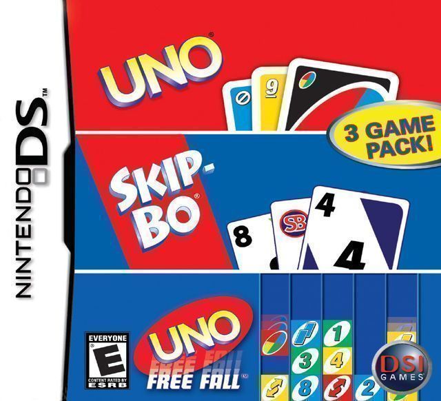 Uno – Skip-Bo – Uno Free Fall (3 Game Pack) (Sir VG) (USA) Nintendo DS GAME ROM ISO