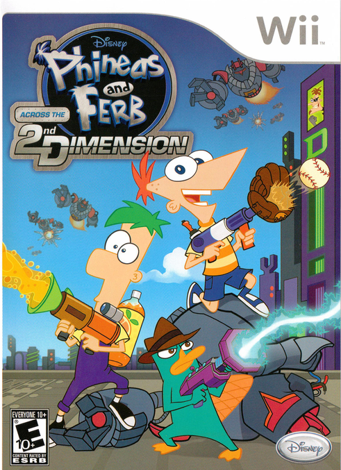 Phineas And Ferb Across The 2nd Dimension (USA) Nintendo Wii GAME ROM ISO