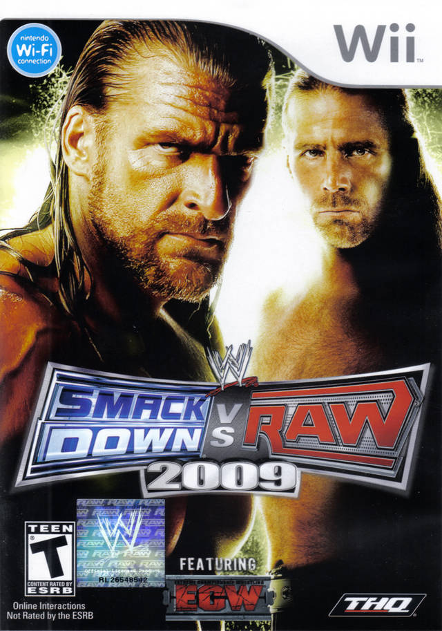 WWE Smackdown Vs RAW 2009 (USA) Nintendo Wii GAME ROM ISO