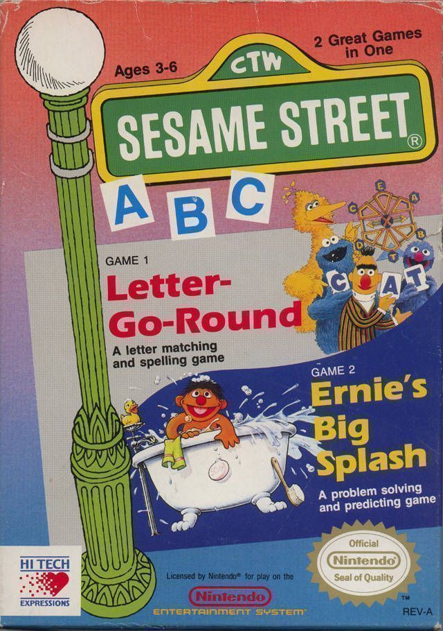 Sesame Street ABC (USA) Nintendo GAME ROM ISO