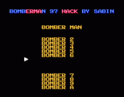 Bomberman 97 (Bomberman Collection Hack) (USA) Nintendo GAME ROM ISO