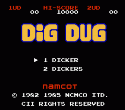 Dick Dug (Dig Dug Hack) (USA) Nintendo GAME ROM ISO