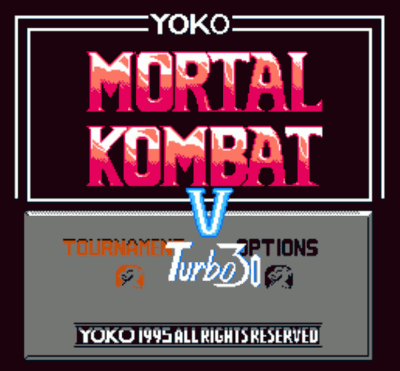 Mortal Kombat V1996 Turbo 30 Peoples (USA) Nintendo GAME ROM ISO