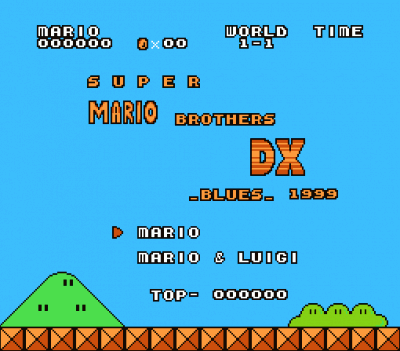 Super Mario Bros DX Blues (SMB1 Hack) (USA) Nintendo GAME ROM ISO