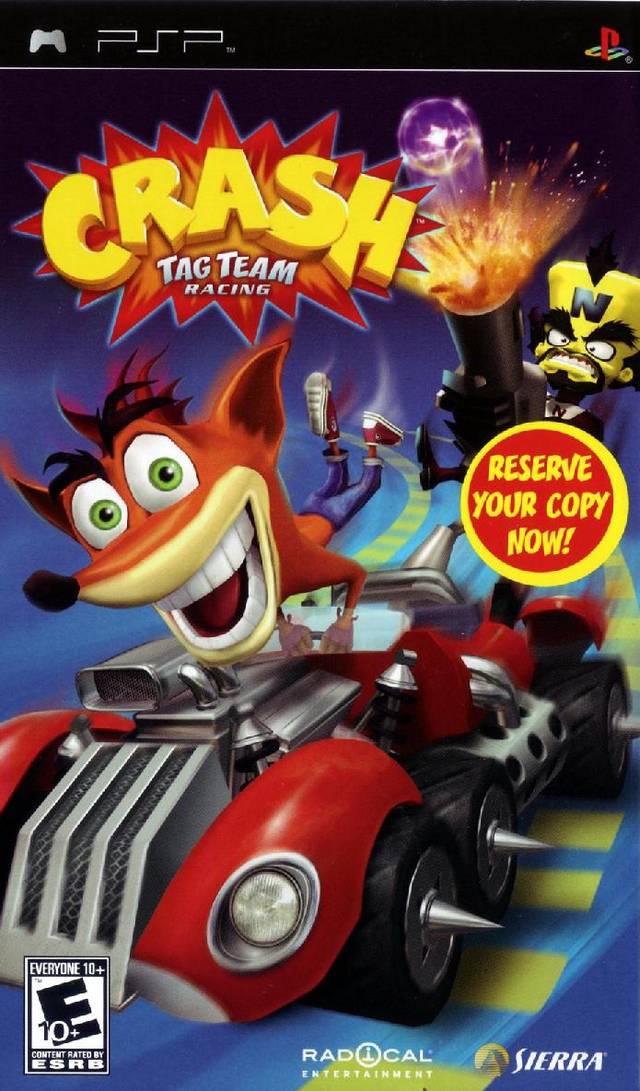 Crash Tag Team Racing (USA) Playstation Portable GAME ROM ISO