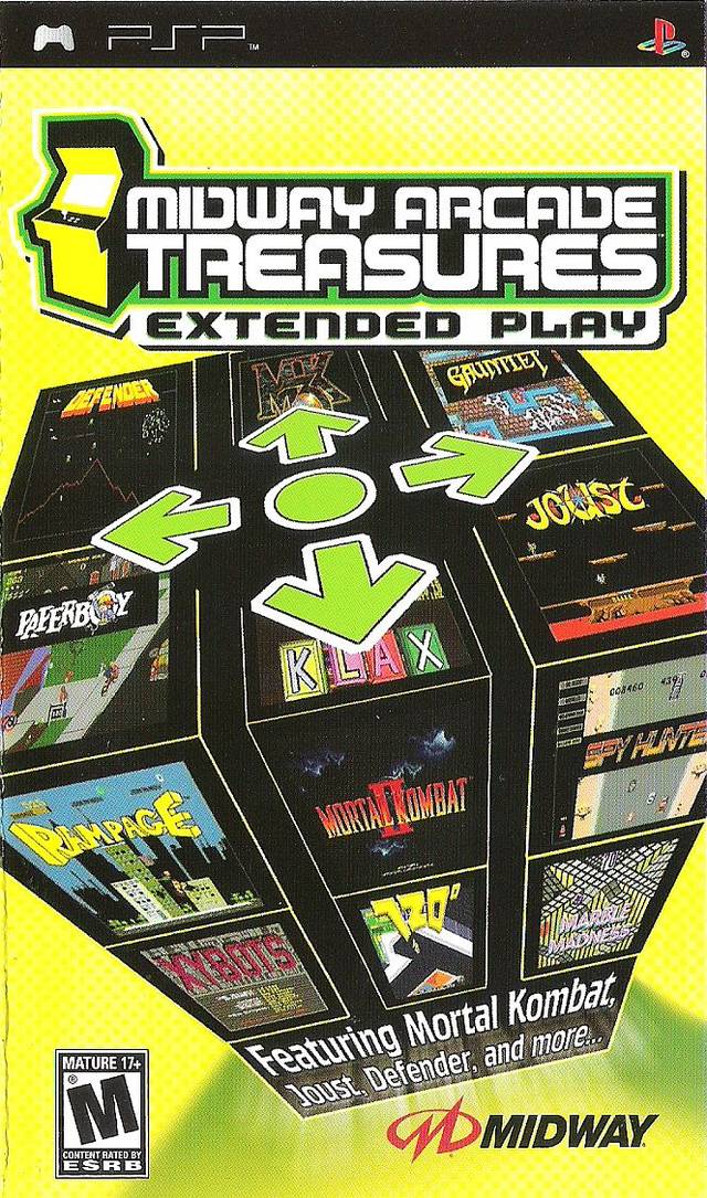 Midway Arcade Treasures – Extended Play (USA) Playstation Portable GAME ROM ISO