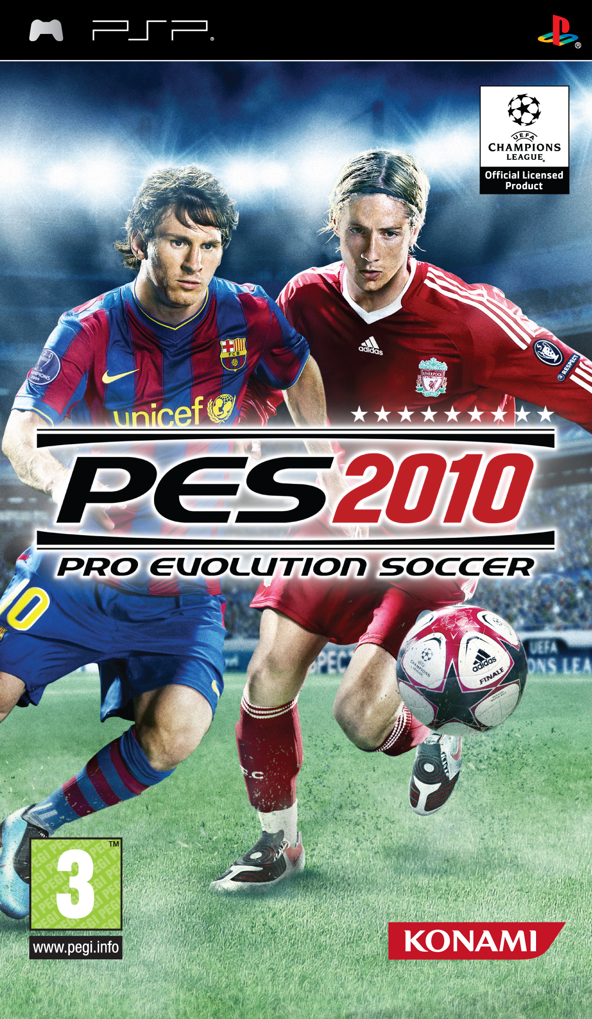 Pro Evolution Soccer 2010 (Europe) Playstation Portable GAME ROM ISO