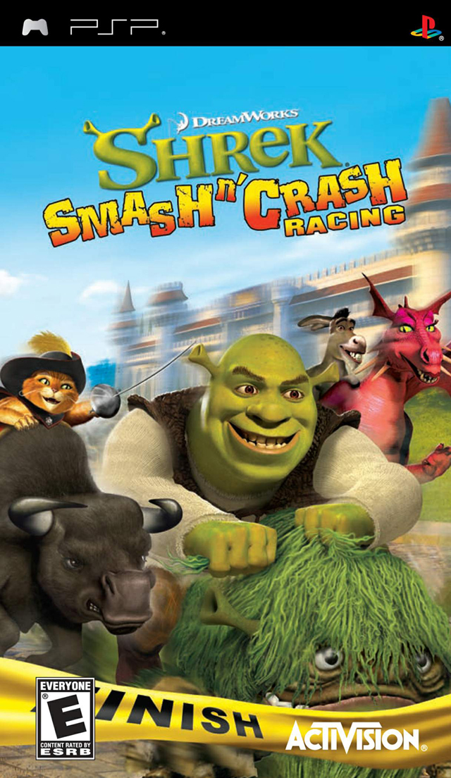 Shrek – Smash N’ Crash Racing (USA) Playstation Portable GAME ROM ISO