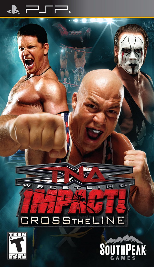 TNA Impact Cross The Line (USA) Playstation Portable GAME ROM ISO