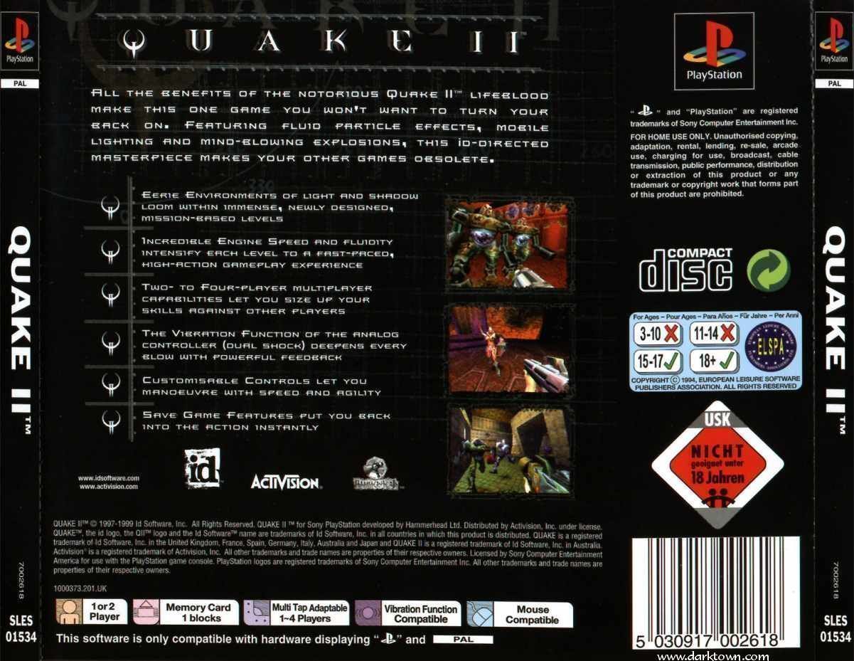 Quake II [SLUS-00757 CCD Cue Img Sub] (USA) Playstation GAME ROM ISO