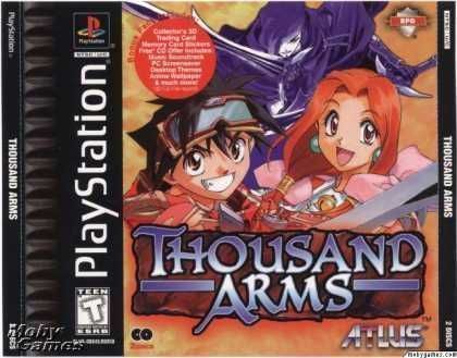 Thousand Arms 2DISCS [SLUS-00858 And 00845] (USA) Playstation GAME ROM ISO