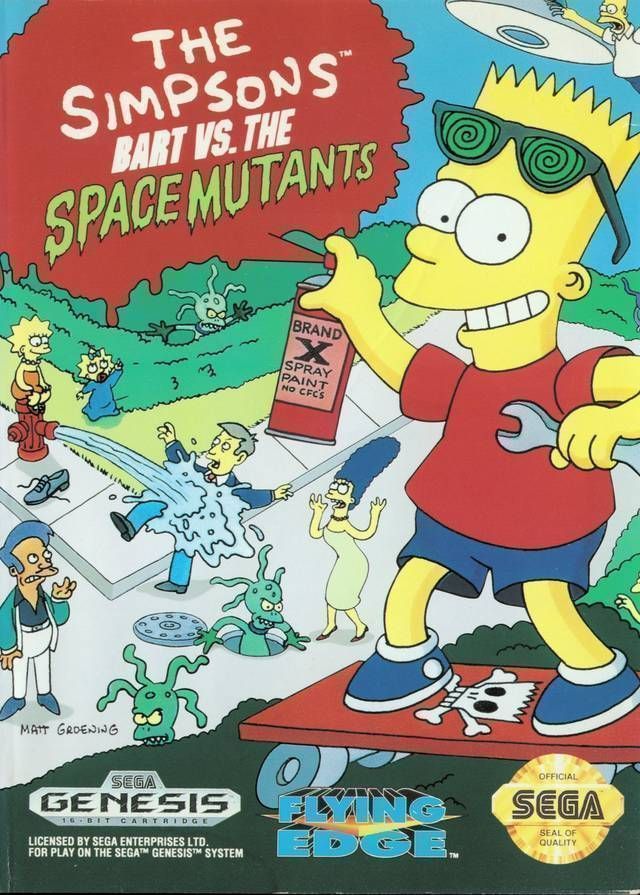 Simpsons, The – Bart Vs The Space Mutants (JUE) (REV 00) (USA) Sega Genesis GAME ROM ISO