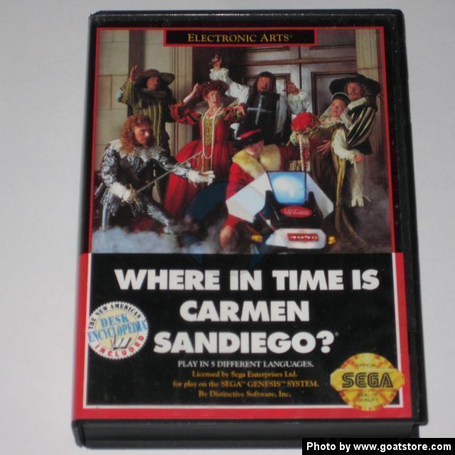 Where In Time Is Carmen Sandiego (USA) Sega Genesis GAME ROM ISO