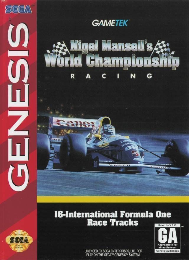 Nigel Mansell’s World Championship (Europe) Sega Genesis ROM ISO