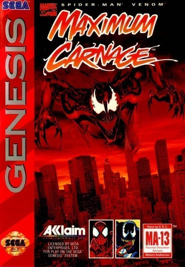 Spider-Man And Venom – Maximum Carnage (JUE) (USA) Sega Genesis GAME ROM ISO