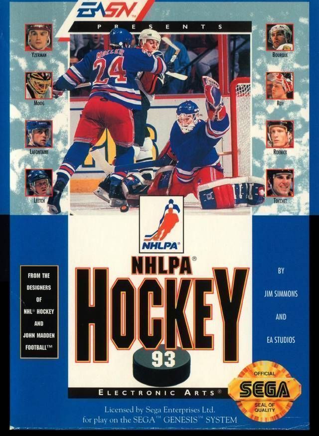 NHLPA NHL ’93  (REV 00) (USA) Sega Genesis GAME ROM ISO