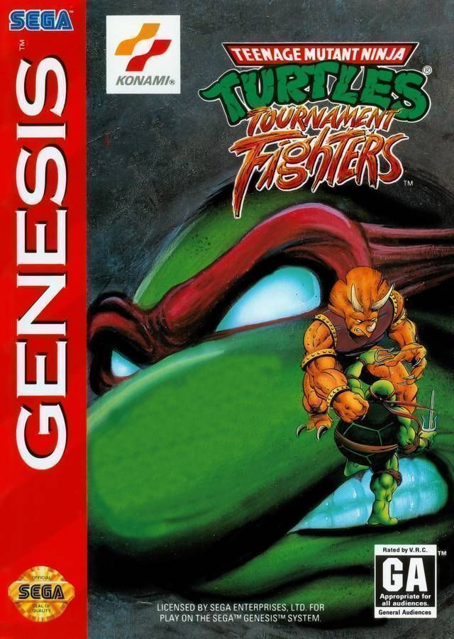 Teenage Mutant Ninja Turtles – Tournament Fighters [c] (USA) Sega Genesis GAME ROM ISO