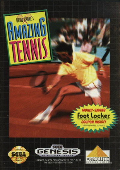 David Crane’s Amazing Tennis (USA) Sega Genesis GAME ROM ISO