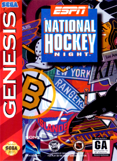 ESPN National League Hockey Night (USA) Sega Genesis GAME ROM ISO