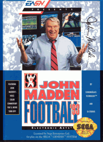 John Madden Football 93 – Championship Edition (USA) Sega Genesis GAME ROM ISO