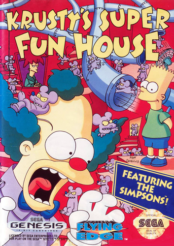 Krusty’s Super Funhouse (USA) Sega Genesis GAME ROM ISO