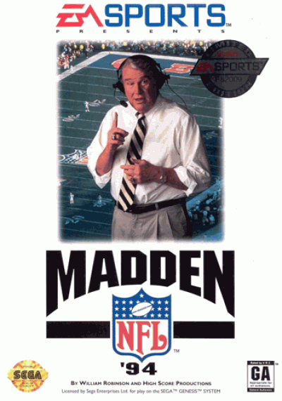 John Madden NFL 94 (UEJ) [b1] (USA) Sega Genesis GAME ROM ISO