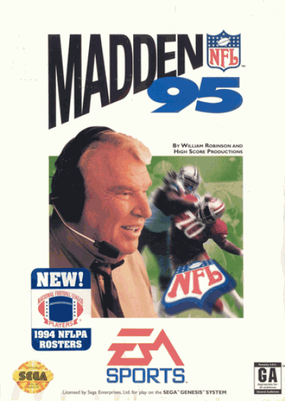 Madden NFL 95 (JUE) (USA) Sega Genesis GAME ROM ISO