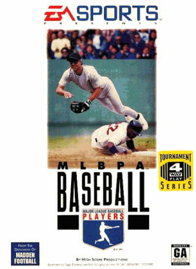 MLBPA Baseball (UEJ) (USA) Sega Genesis GAME ROM ISO